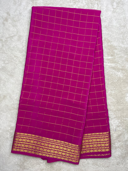 Pure Mysore silk Rudraksh checks 1438385