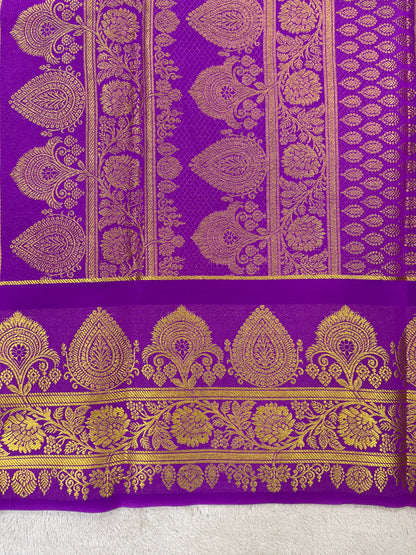 Pure  Mysore silk saree 1463631 ( 1250 GSM)