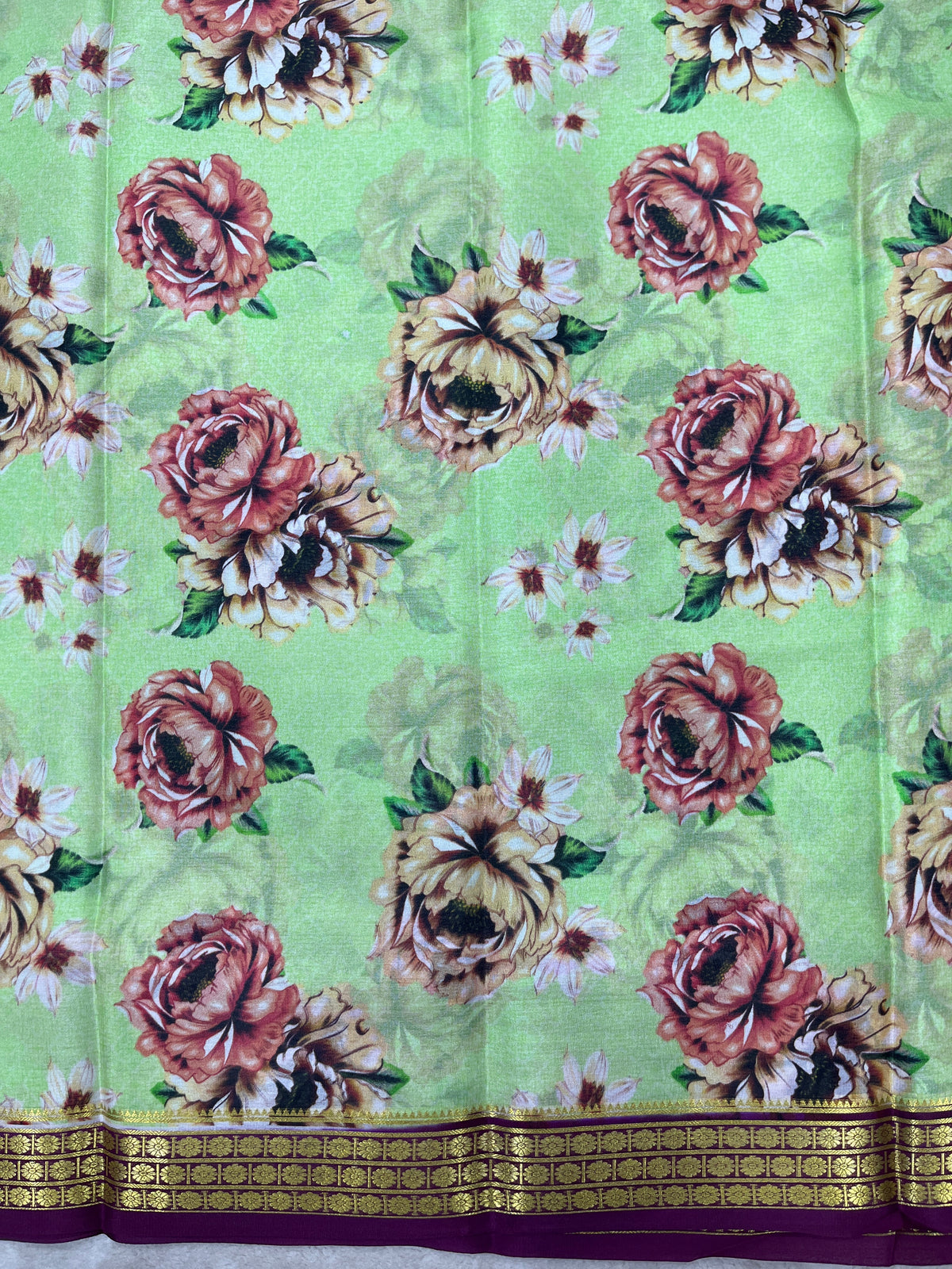 Pure crepe Mysore silk saree 26386623 (70gsm)Bibb