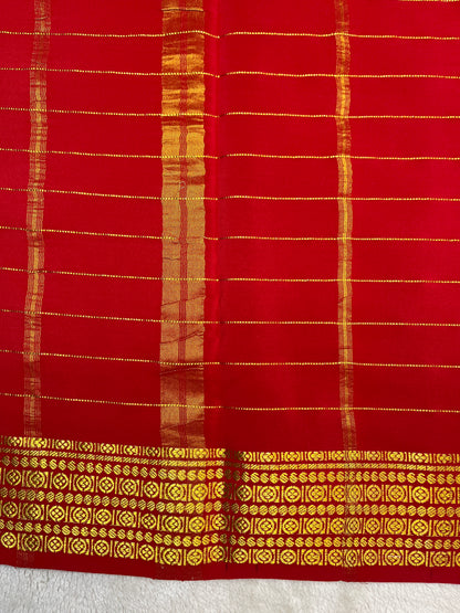 Pure Mysore silk-checks Rudraksha (1438399)