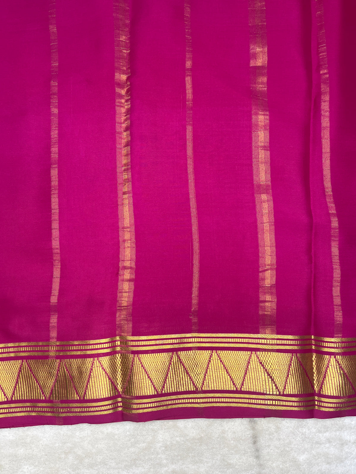 Pure crepe Mysore silk saree-120 GSM(26381016)