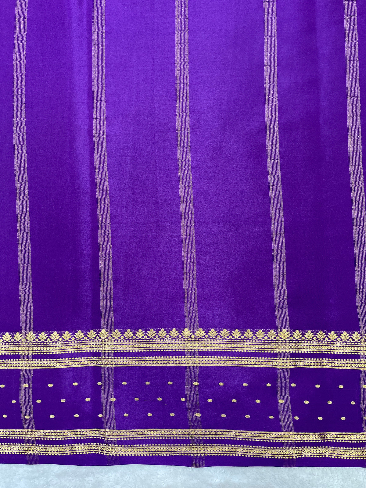Pure crepe Mysore silk saree 26390101 (100gsm)