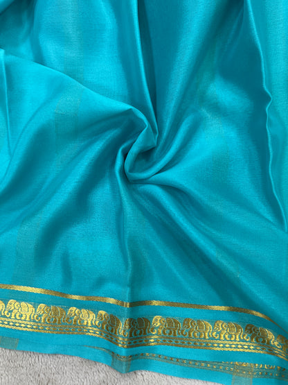 Pure crepe Mysore silk- Elephant