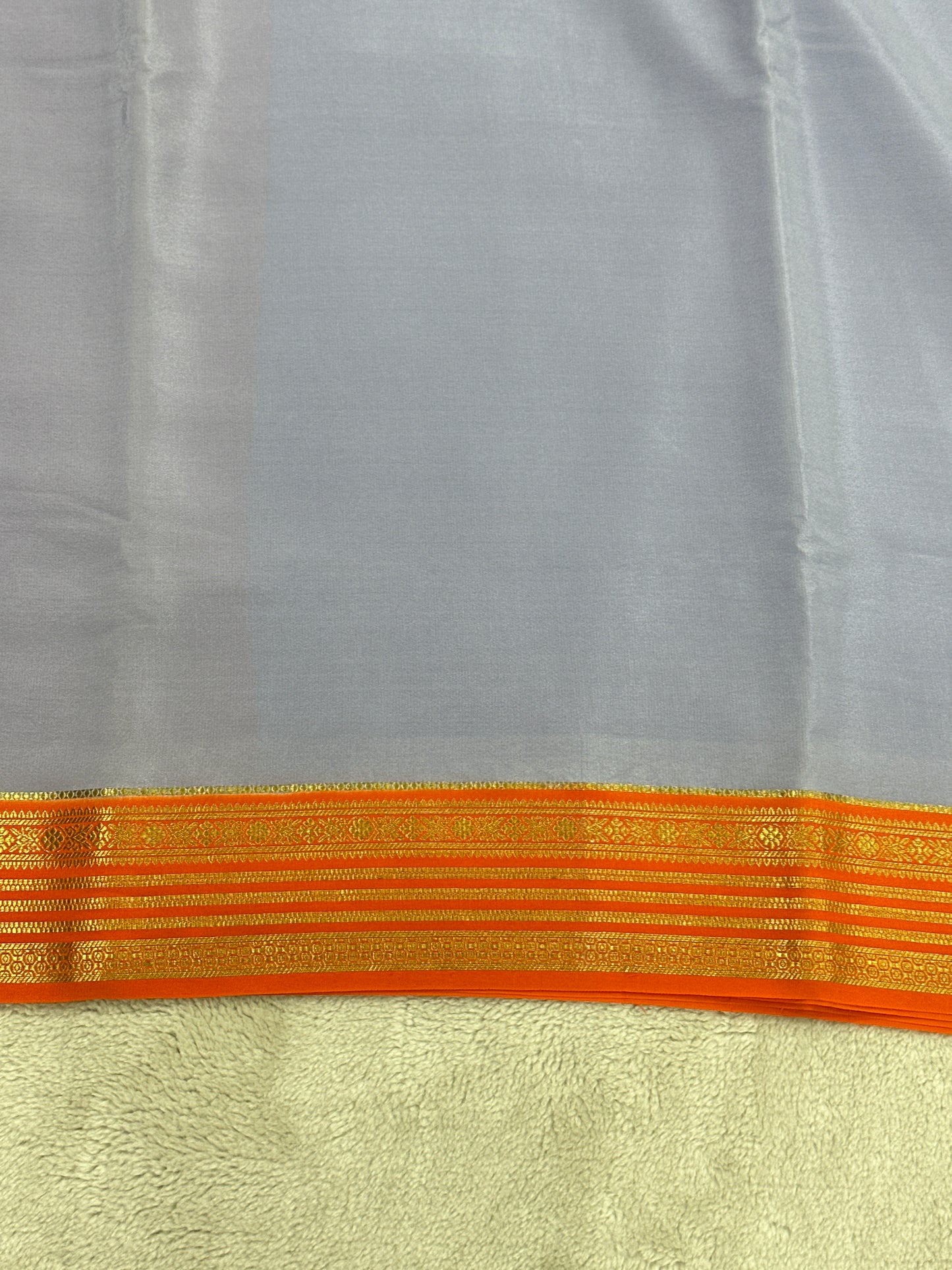 Sliver Based zari Pure Mysore Silk Saree