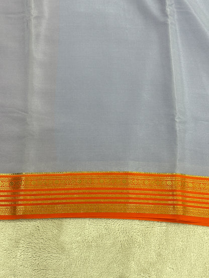 Sliver Based zari Pure Mysore Silk Saree