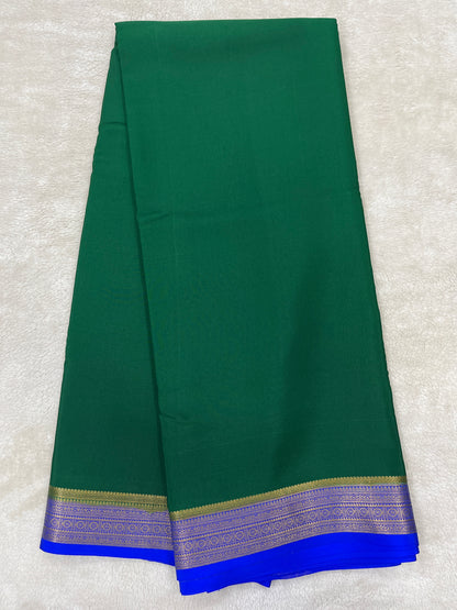 Pure crepe Mysore silk saree 136451 (100 GSM)
