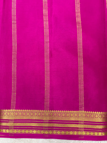 Pure crepe Mysore silk saree 13105585 (70gsm)