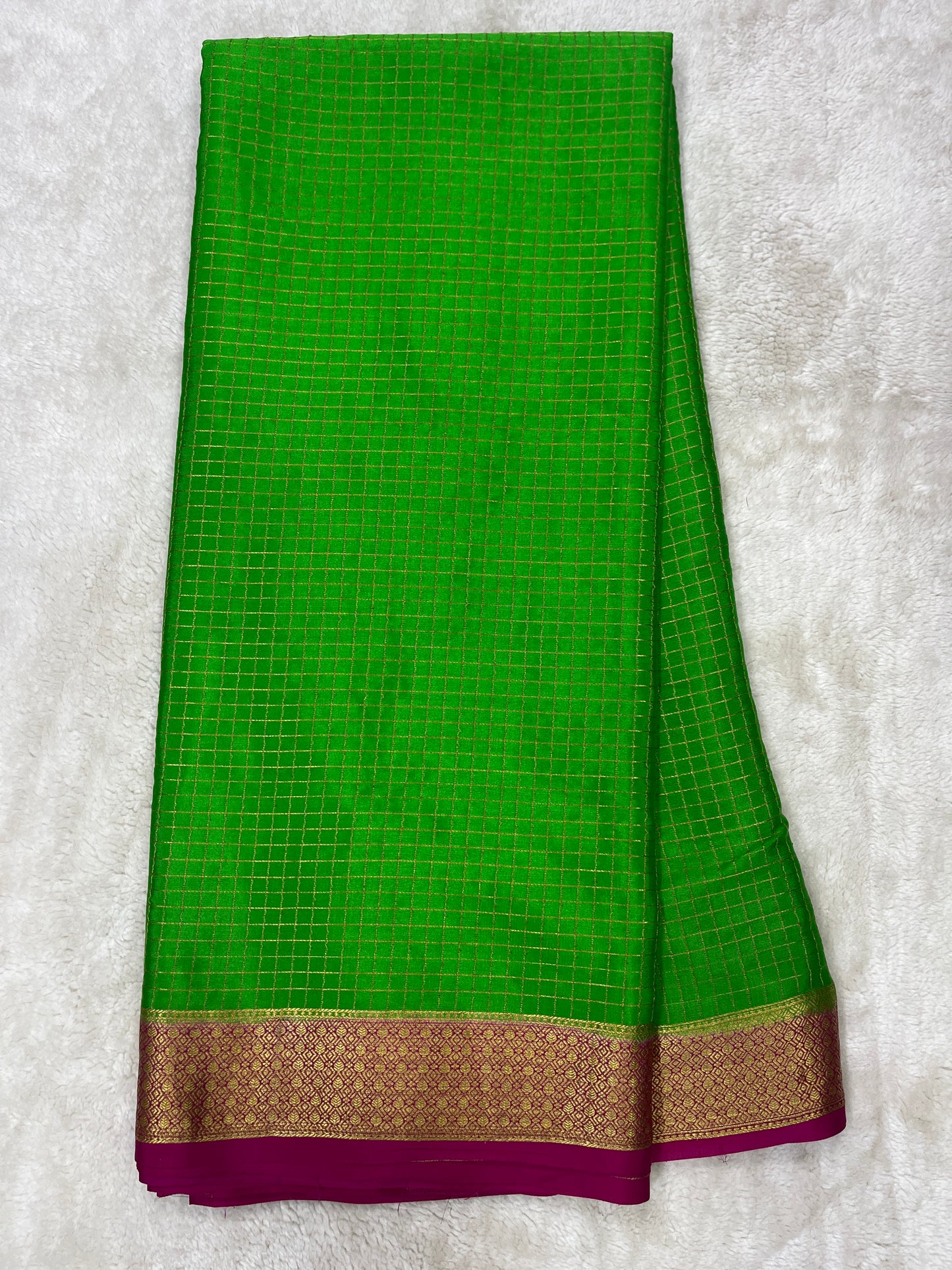 Pure Crepe Mysore Silk Dt strips - 1145302