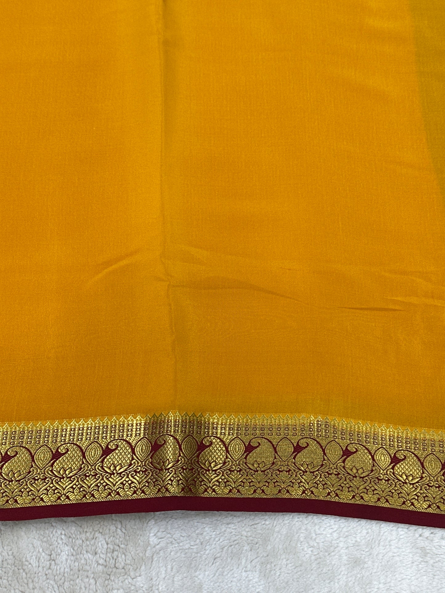 Sliver Based zari Pure Mysore Silk Saree