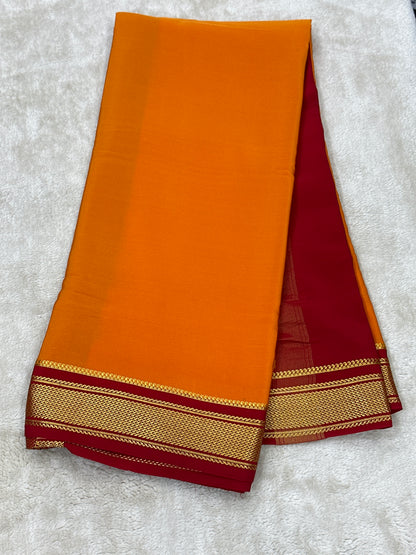 Sliver Based zari Pure Mysore Silk Saree