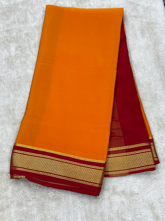 Sliver Based zari Pure Mysore Silk Saree