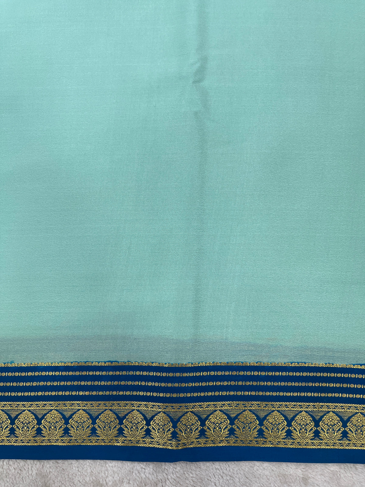 Pure crepe Mysore silk saree 136451 (100 GSM)
