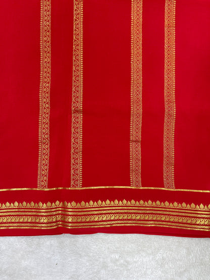 Pure Mysore silk saree -(1455490)