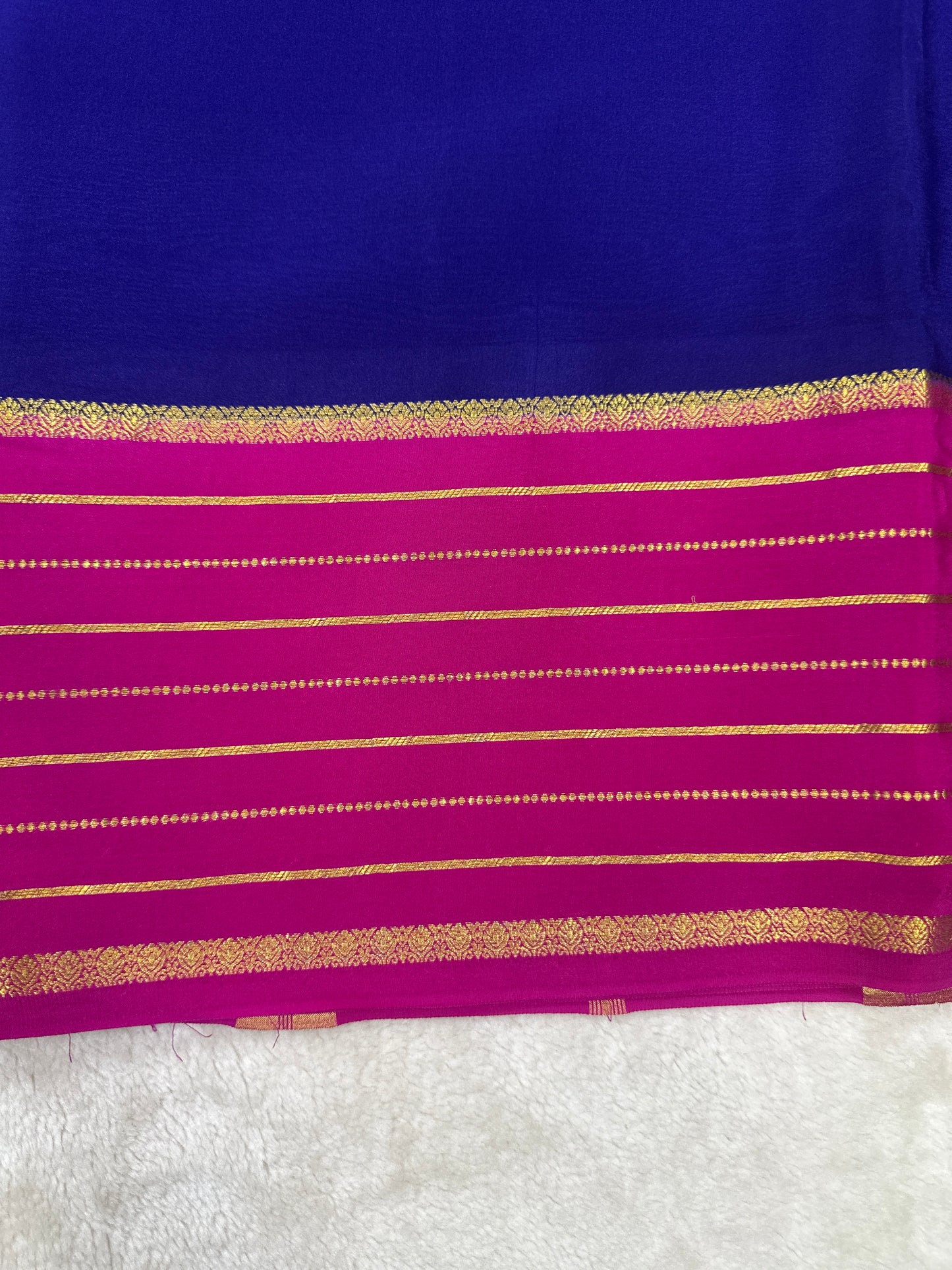Silver Based Zari Pure Mysore Silk Saree