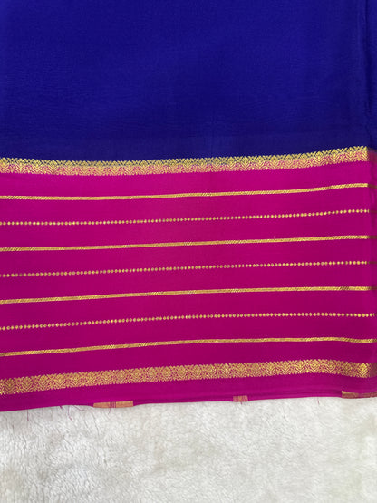 Silver Based Zari Pure Mysore Silk Saree