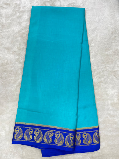 Pure crepe Mysore silk saree-120 Gsm(1104001)