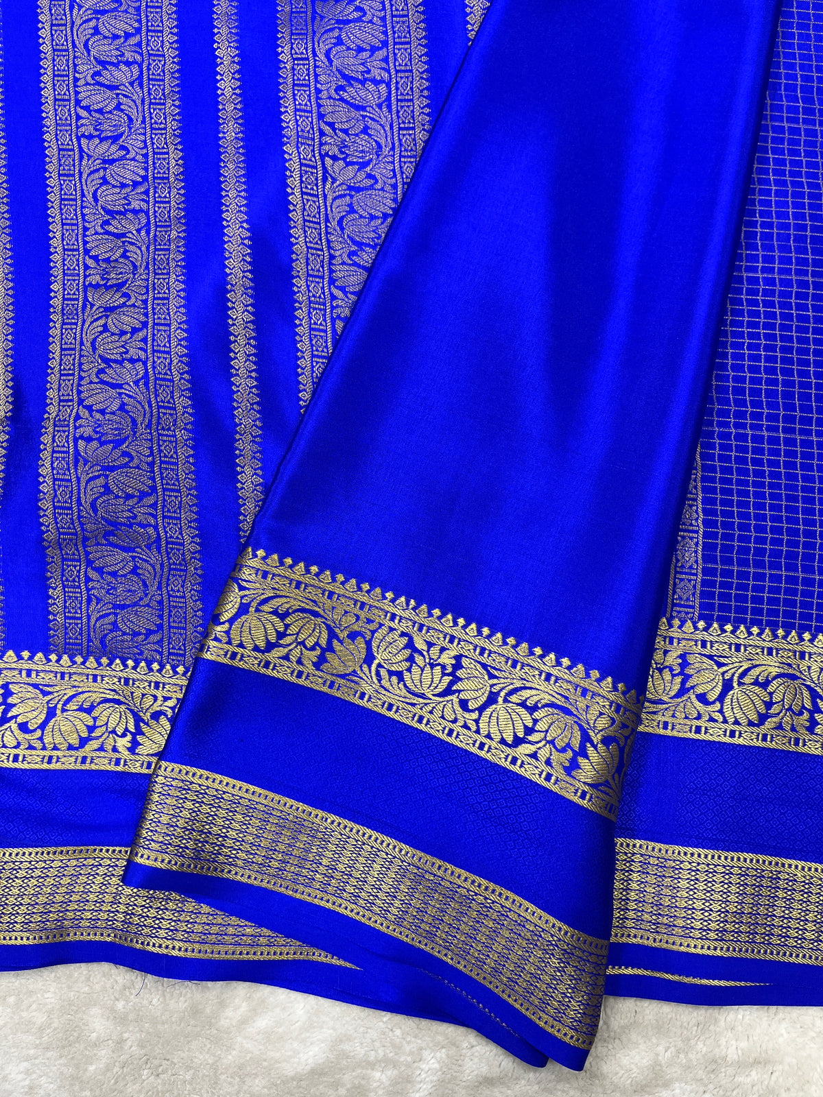 Pure crepe Mysore silk saree 12105001 (120gsm)
