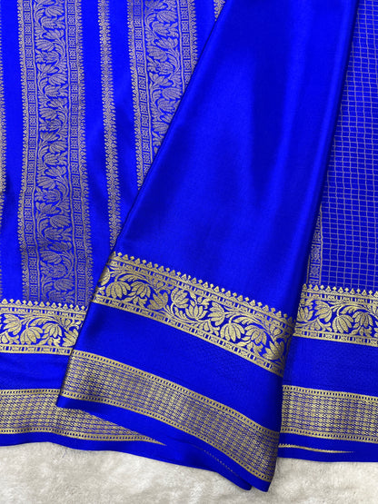 Pure crepe Mysore silk saree 12105001 (120gsm)