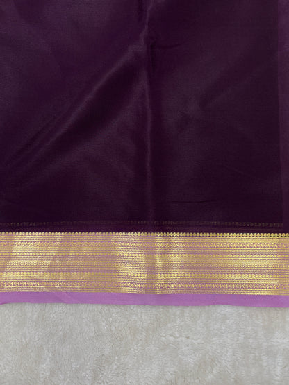 Pure Crepe Mysore Silk Raksha lines   - 1310481