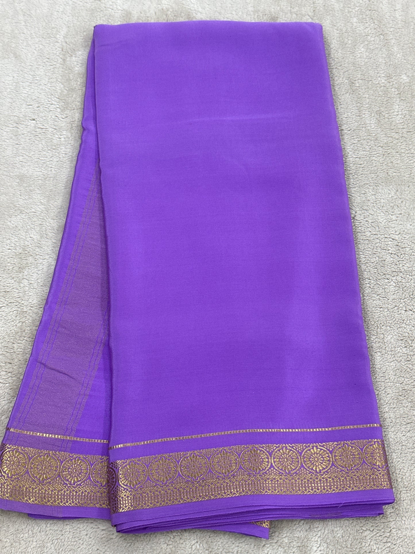 Sliver Based zari Pure Mysore Silk Saree
