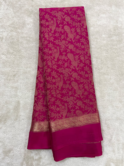 Pure crepe Mysore silk 1111101(80 GSM)