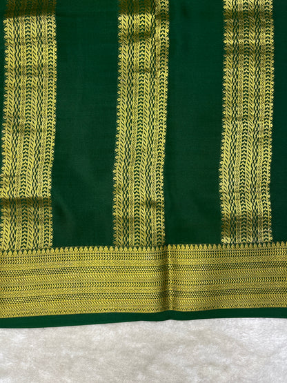 Pure Mysore crepe saree-120 GSM