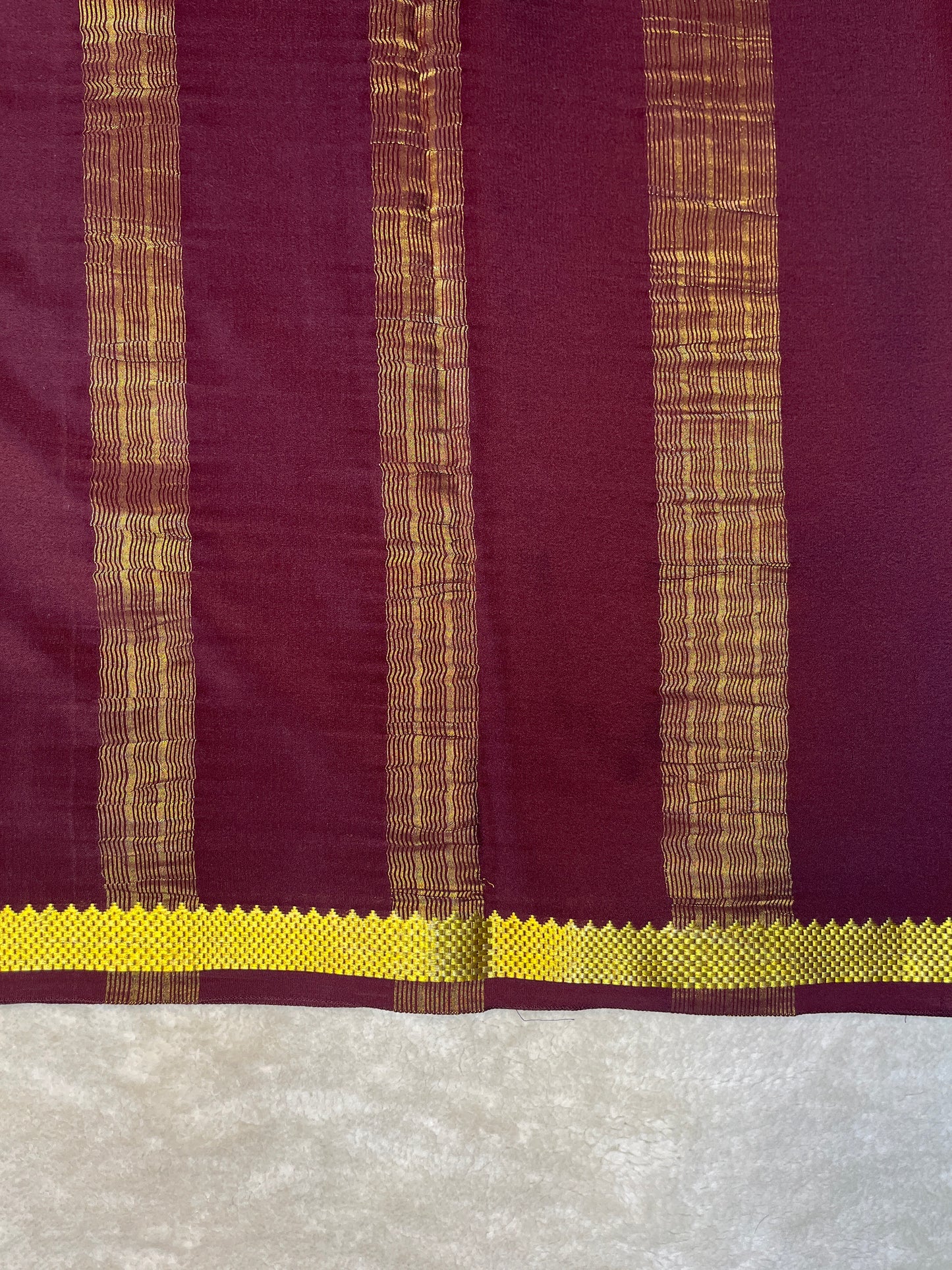 Pure Crepe Mysore Silk Saree-120GSM(1104001)