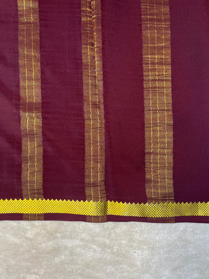 Pure Crepe Mysore Silk Saree-120GSM(1104001)