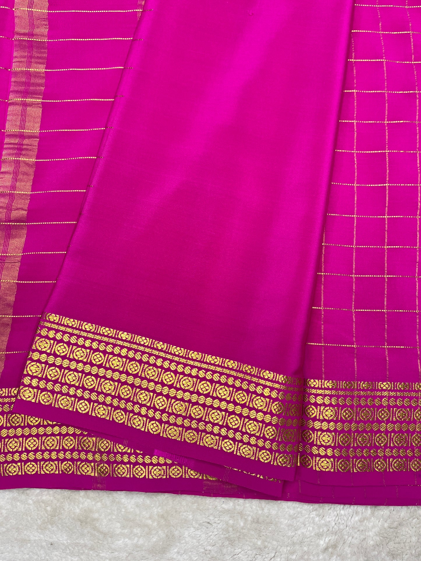 Pure Mysore silk Rudraksh checks 1438385