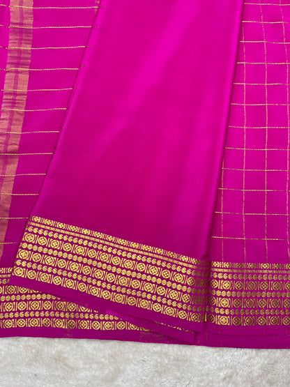 Pure Mysore silk Rudraksh checks 1438385