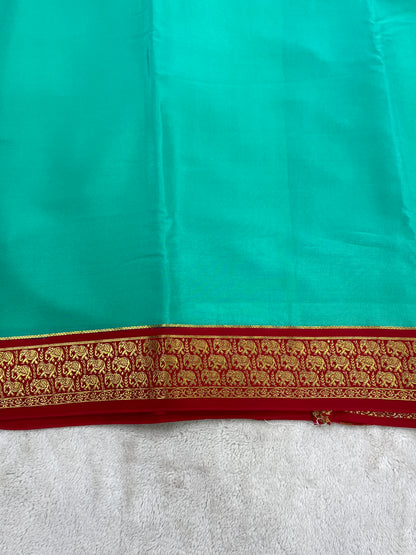 Sliver Based zari Pure Mysore Silk Saree