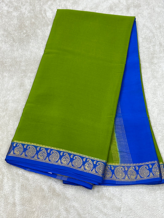 Sliver Based zari Pure Mysore Silk Saree