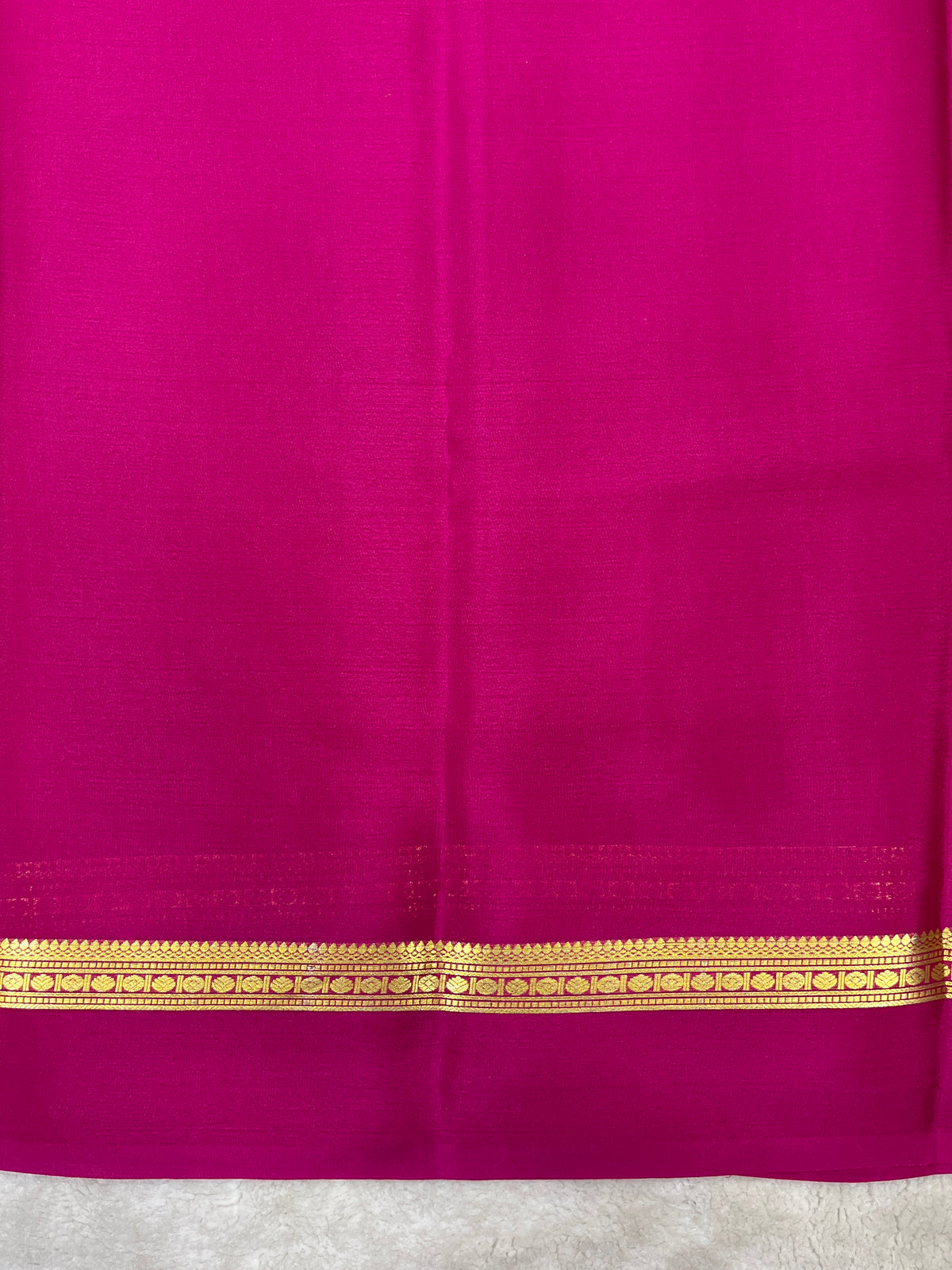 Pure crepe Mysore silk saree 26387301 (70gsm)