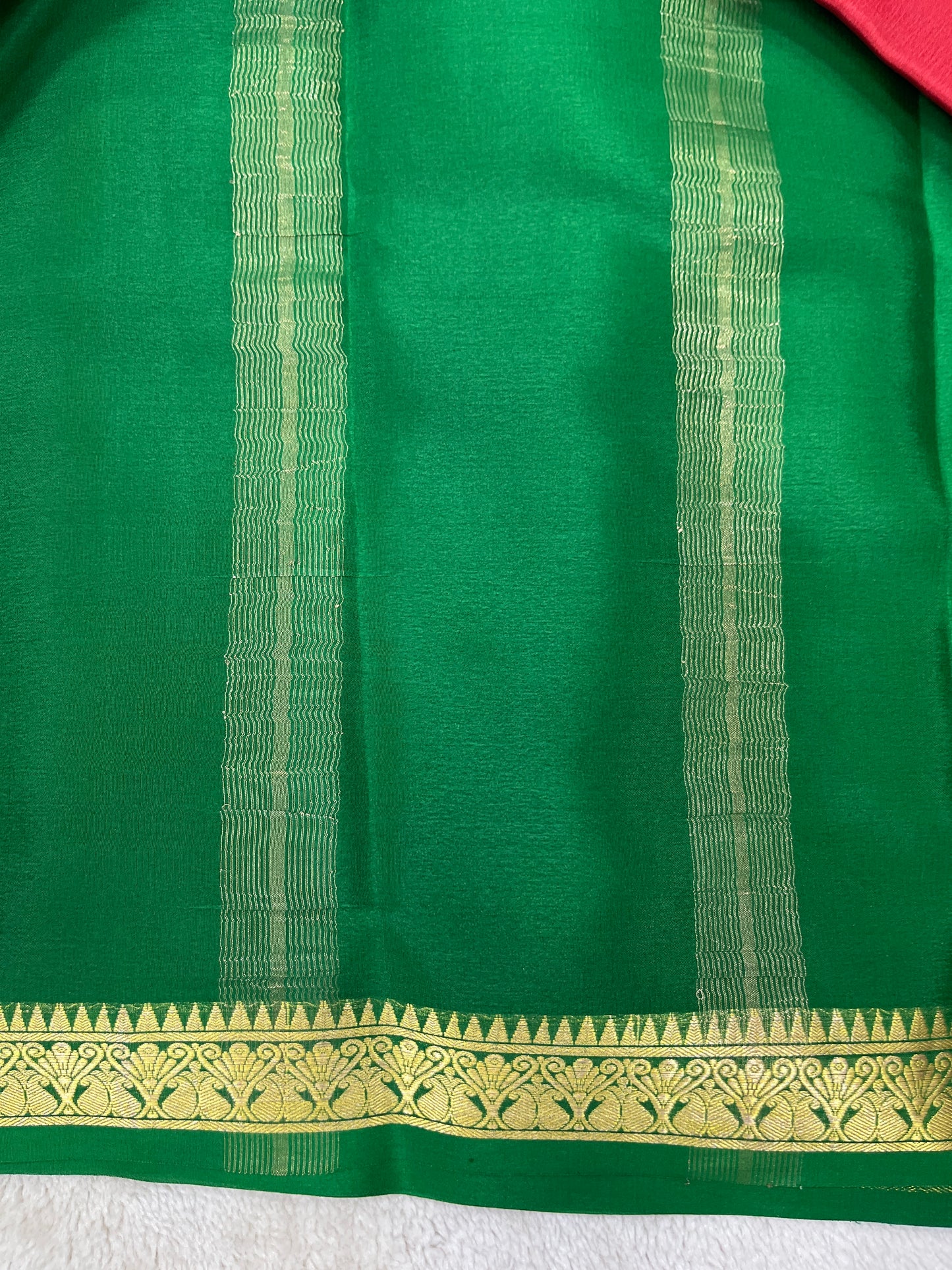 Pure crepe Mysore silk-Piping Contrast(1103601)