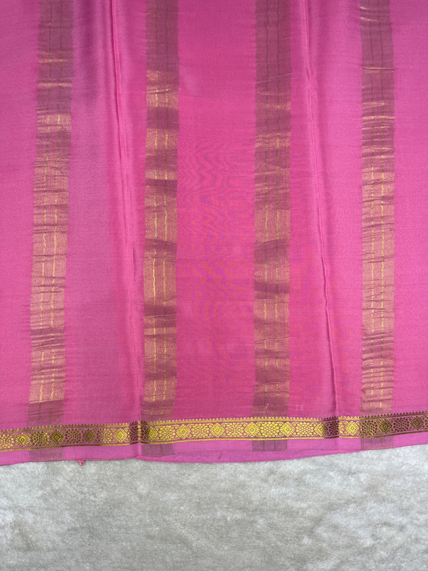 Pure crepe Mysore silk saree-120 gsm(1104002)