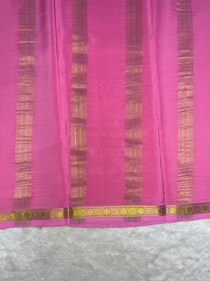 Pure crepe Mysore silk saree-120 gsm(1104002)