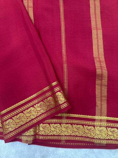 Silver Based Zari Pure Mysore Silk Saree