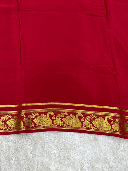 Sliver Based zari Pure Mysore Silk Saree