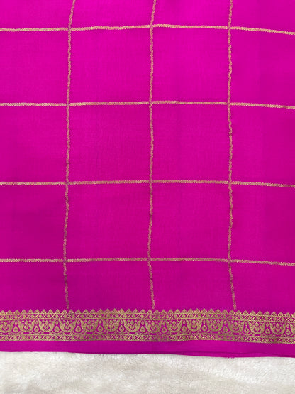 Pure crepe Mysore silk saree 13105584 (100gsm)