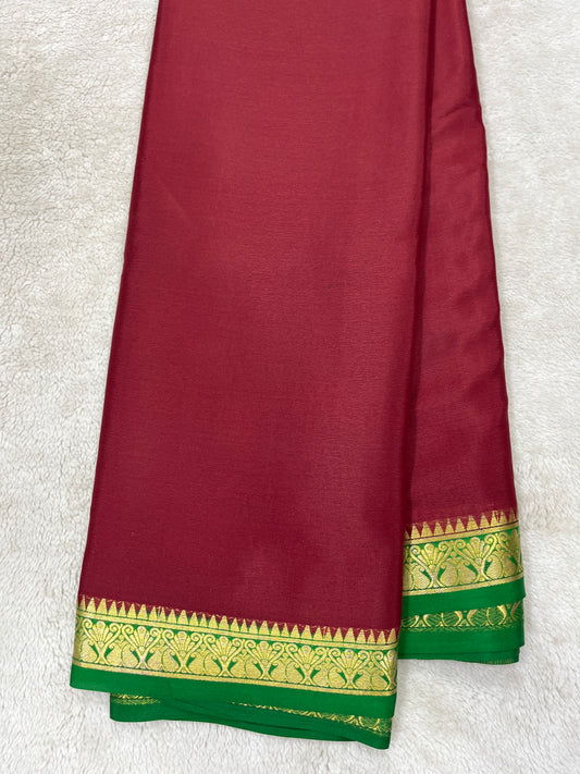 Pure crepe Mysore silkPiping Contrast(1103601)