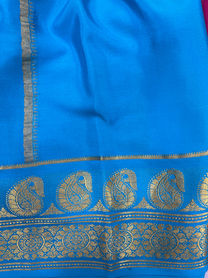 Pure crepe Mysore silk KSIC Mango(1104901)