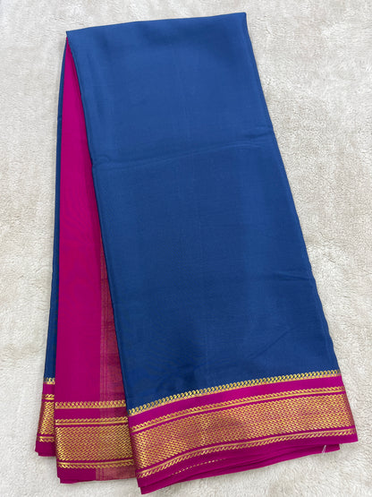 Sliver Based zari Pure Mysore Silk Saree