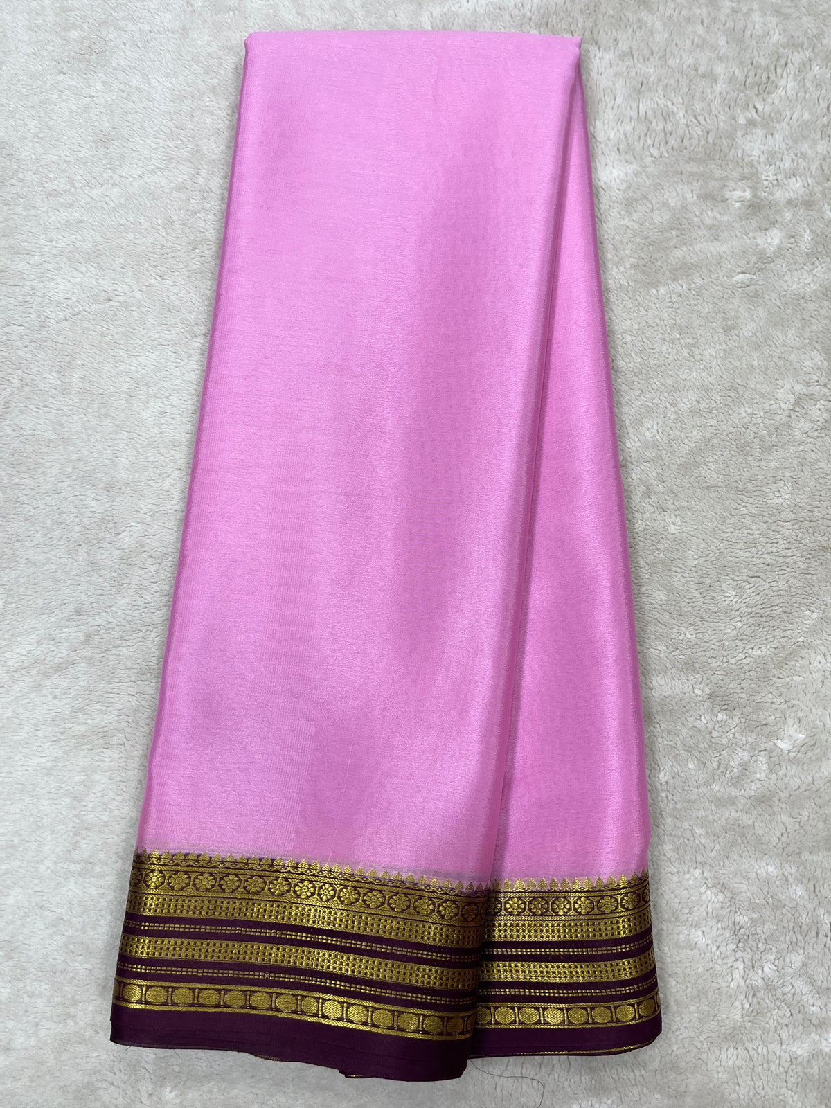 Pure crepe Mysore silk saree 13105585 (70gsm)