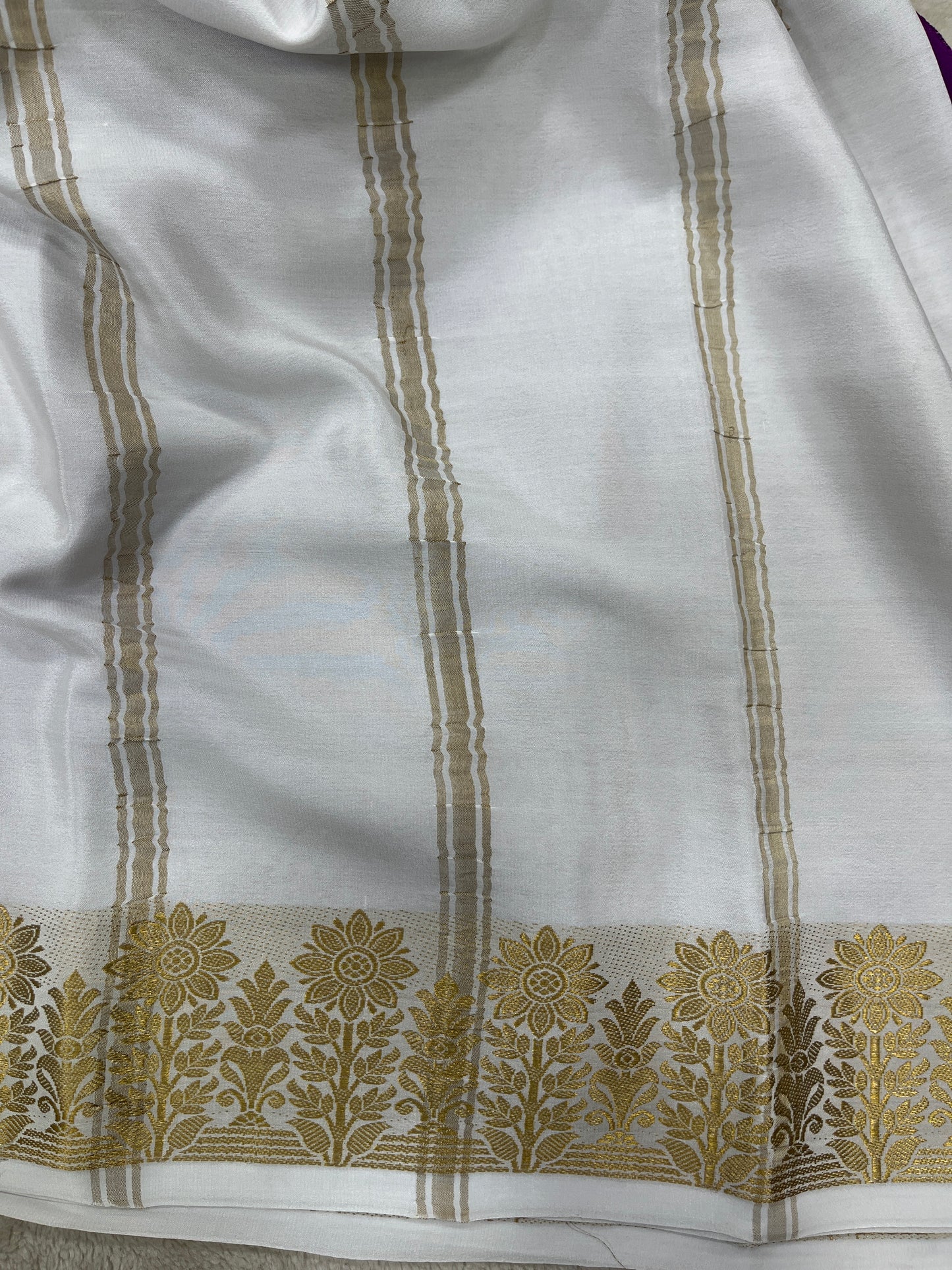 Pure crepe Mysore sick-Sun Flower(15112606)
