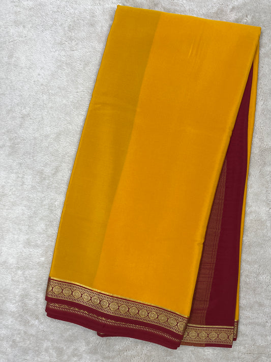 Pure Mysore Silk Saree-(1453616)