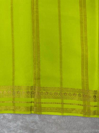 Pure Mysore Silk Saree-(1455156)