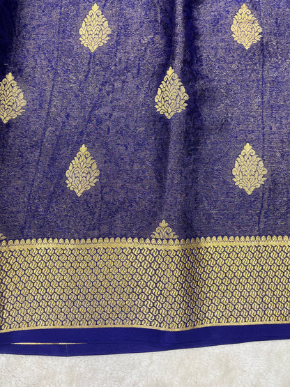 Pure Crepe Mysore Silk brocade - 16271503