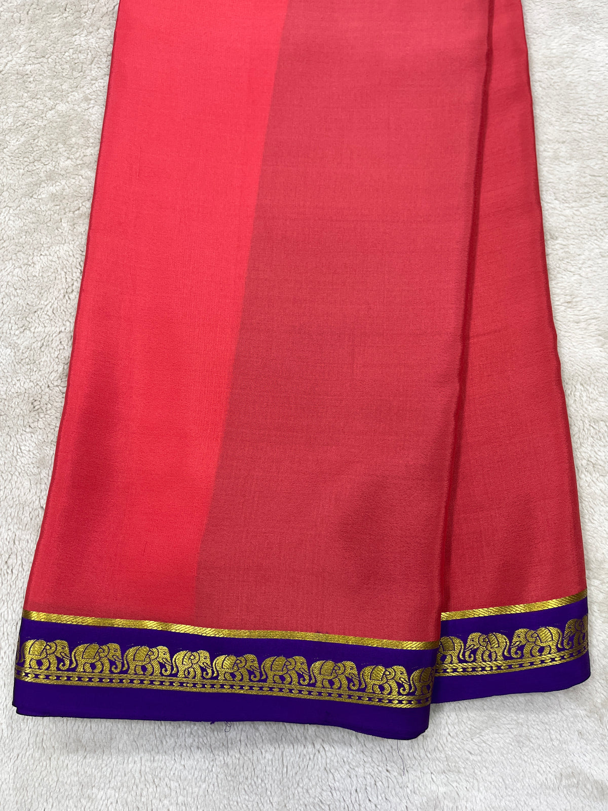 Pure crepe Mysore silk- Elephant