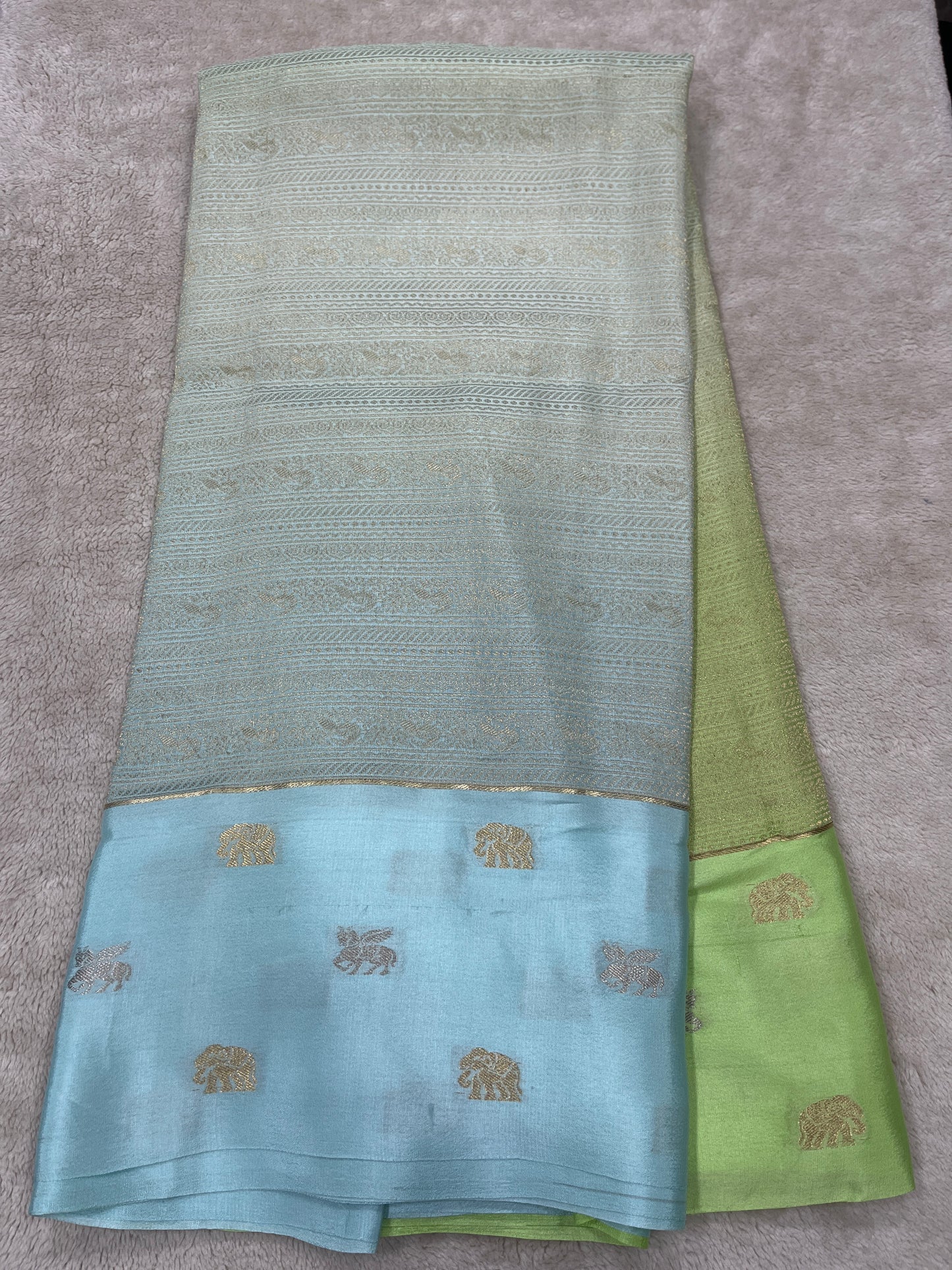 Pure crepe Mysore silk-SVS/KD/BOR(15080802)