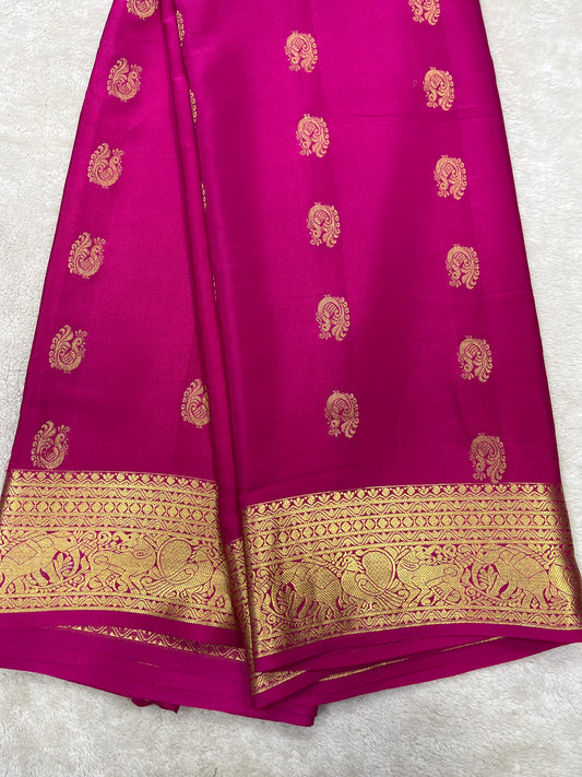 Pure Mysore silk saree- Butta(259871)